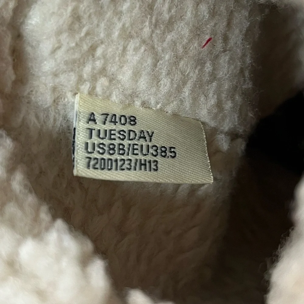 Coach Suede Shearling Boots Size 8B